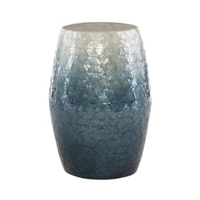 Linon Prianna Blue Ombre Drum Table