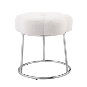 Linon Seraphina White Stool