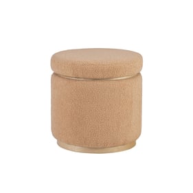 Linon Blanche Natural Tan Storage Ottoman