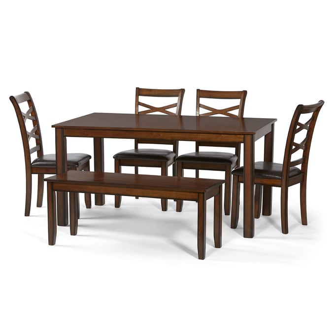 Lane Home Furnishings Scottsdale Dark Brown 6pc Dining Set LNF-5081-54