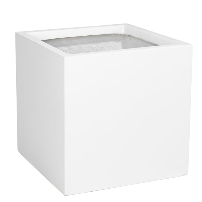 LeisureMod Fern White 23.6 Inch Planter LSM-FLP24W