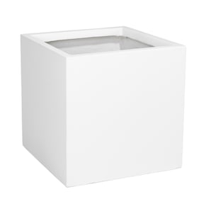 LeisureMod Fern White 19.7 Inch Planter