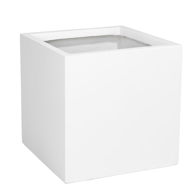 LeisureMod Fern White 19.7 Inch Planter LSM-FLP20W