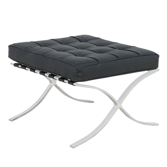 Design Edge Coolongolook  Black Pavilion Ottoman DE-22366686