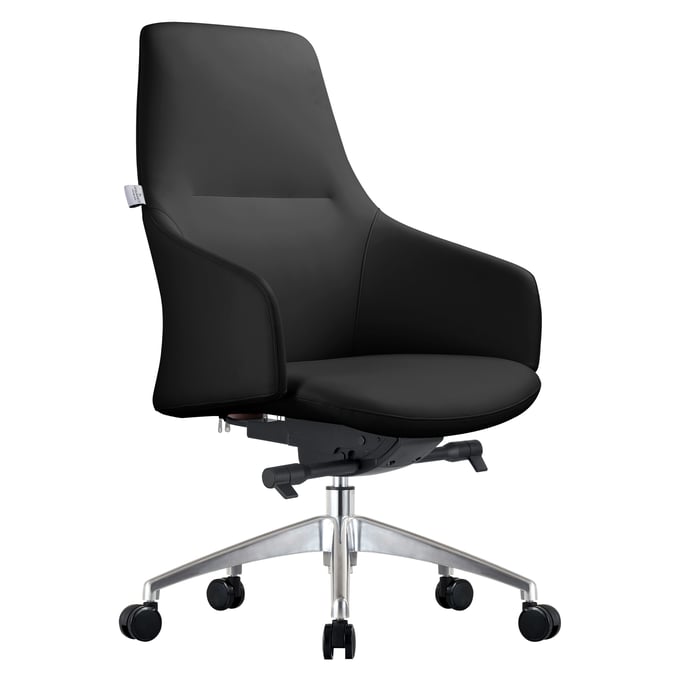 LeisureMod Celeste Black Office Chair LSM-CO20BLL