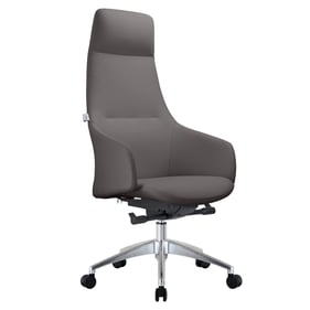 LeisureMod Celeste Grey Tall Office Chair