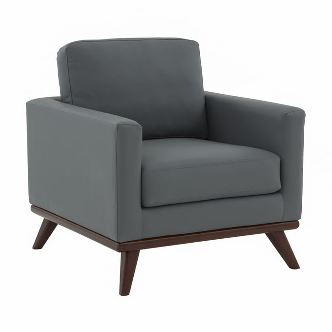 LeisureMod Chester Grey Accent Arm Chair LSM-CS33GR-L