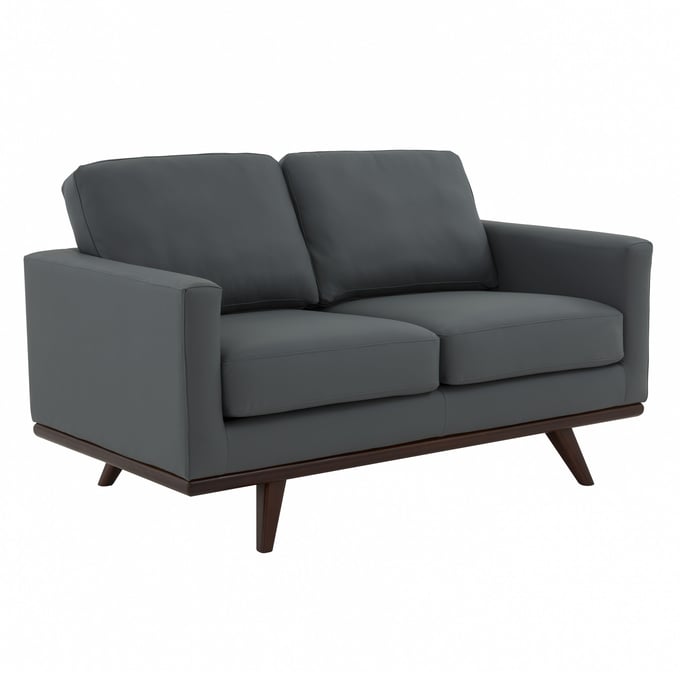 LeisureMod Chester Grey Loveseat LSM-CS58GR-L