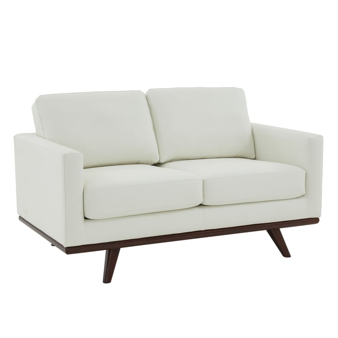 LeisureMod Chester White Loveseat LSM-CS58W-L