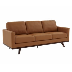 LeisureMod Chester Cognac Tan Sofa