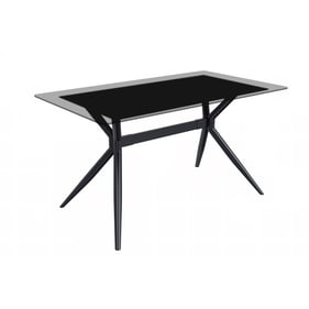 LeisureMod Elega Clear Dining Table