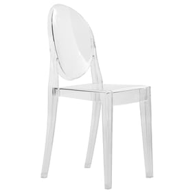 LeisureMod Marion Transparent Acrylic Chair