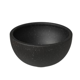 LeisureMod Iris Black 12 Inch Planter