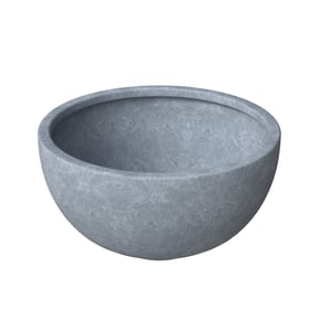 LeisureMod Iris Grey 9 Inch Planter