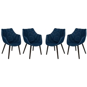 Design Edge Glen Innes 4  Denim Tufted Denim Lounge Chairs