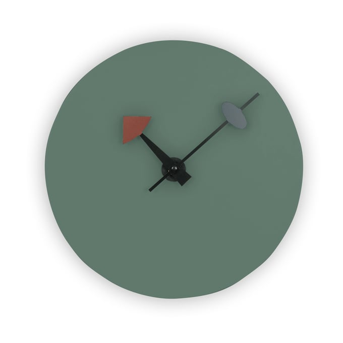 Design Edge Gerringong  Ocean Green Round Wall Clock DE-22994187