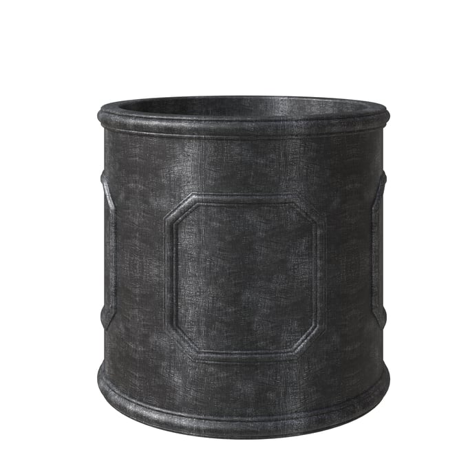 LeisureMod Meadow Black 15 Inch Planter LSM-ML15BL