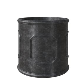 LeisureMod Meadow Black 10.6 Inch Planter