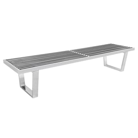 Design Edge Greenhill  Silver 6 Feet Platform Bench