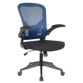 LeisureMod Newton Royal Blue Mesh Office Chair