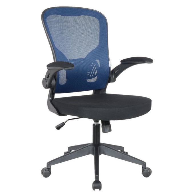 LeisureMod Newton Royal Blue Mesh Office Chair LSM-NO20BU