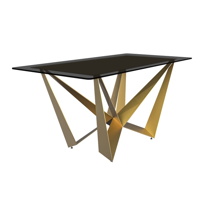 LeisureMod Nuvor Black Rectangular Dining Table LSM-NTG-55BL-G