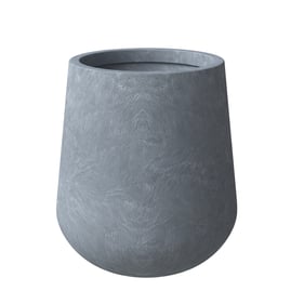 LeisureMod Orchid Aged Concrete 11.8 Inch Planter