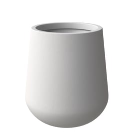 LeisureMod Orchid White 11.8 Inch Planter