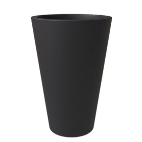 LeisureMod Pebble Black 11.8 Inch Planter