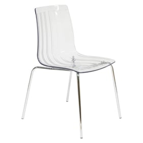 Design Edge vernon  Clear Dining Chair