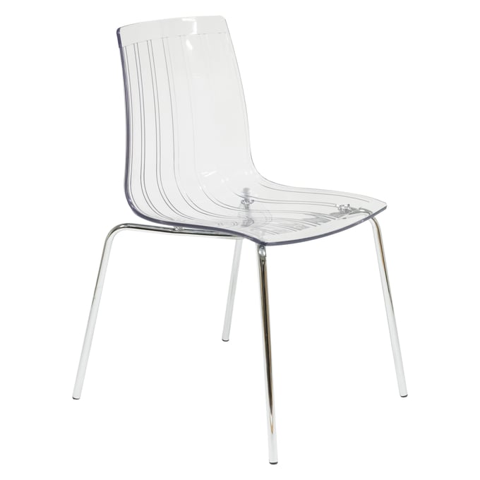 Design Edge vernon  Clear Dining Chair DE-22370394