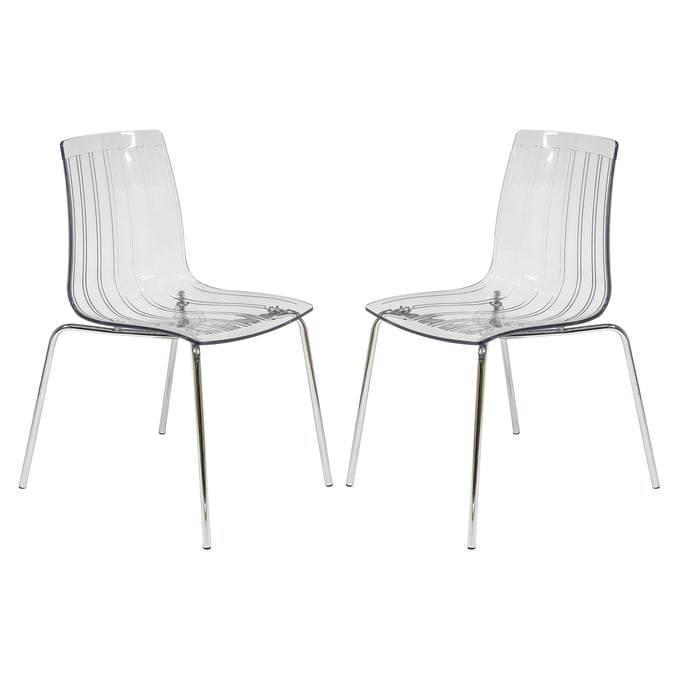 Design Edge vernon 2  Clear Dining Chairs DE-22370424