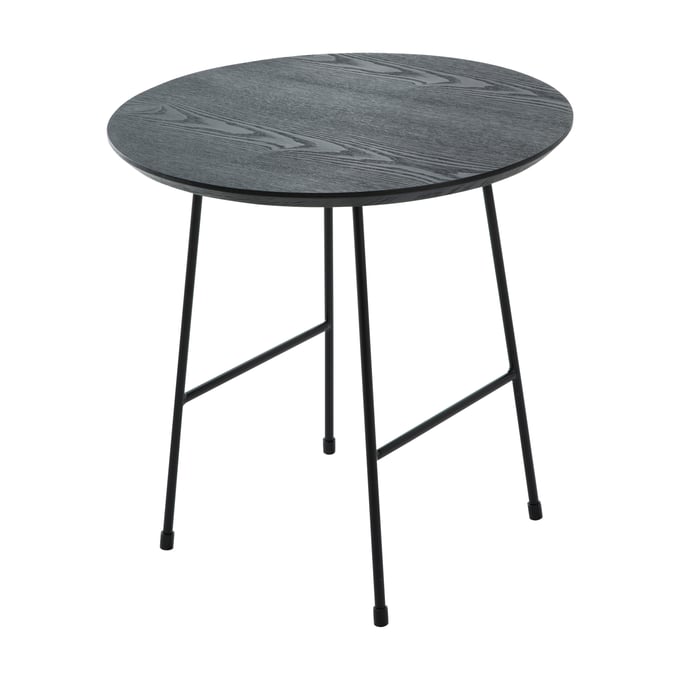 LeisureMod Rossmore Black Base Side Table LSM-RSBL-19BL