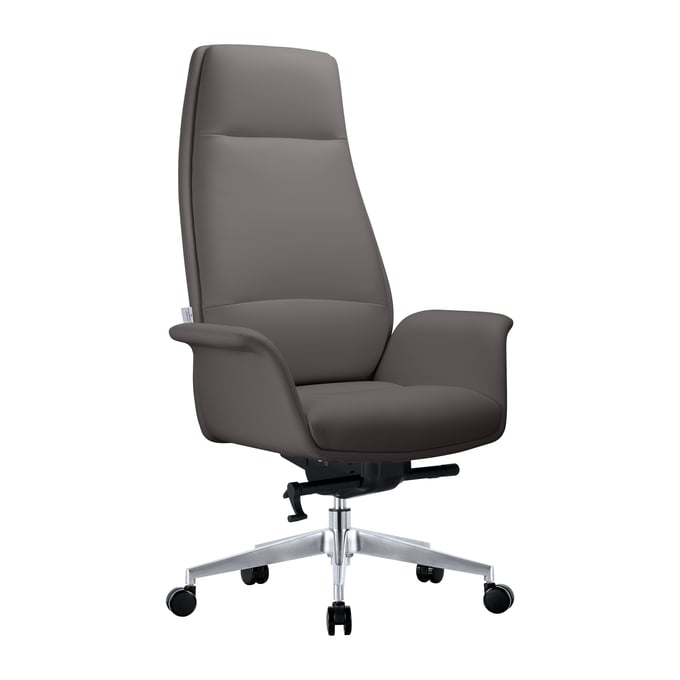 LeisureMod Summit Grey Tall Office Chair LSM-SOT21GRL