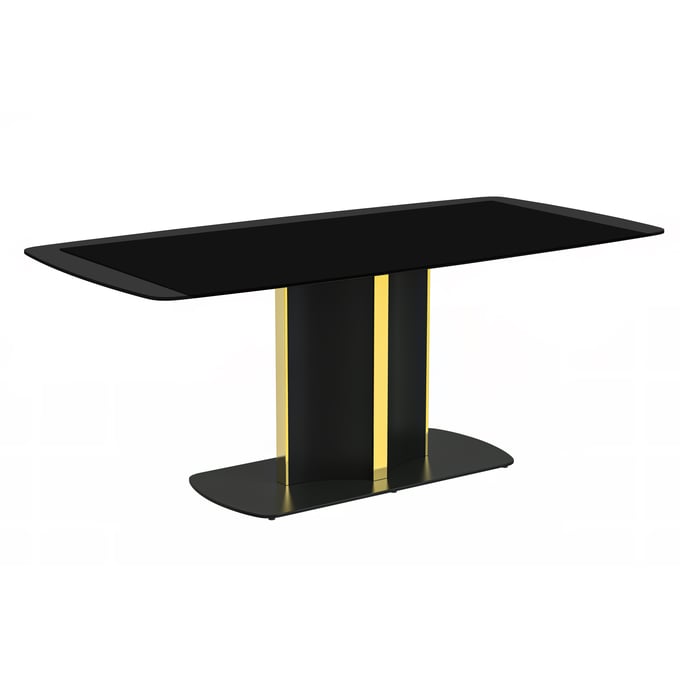 LeisureMod Sylva Black Dining Table LSM-STBLG-55BL-G