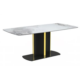 LeisureMod Sylva Medium Grey Dining Table