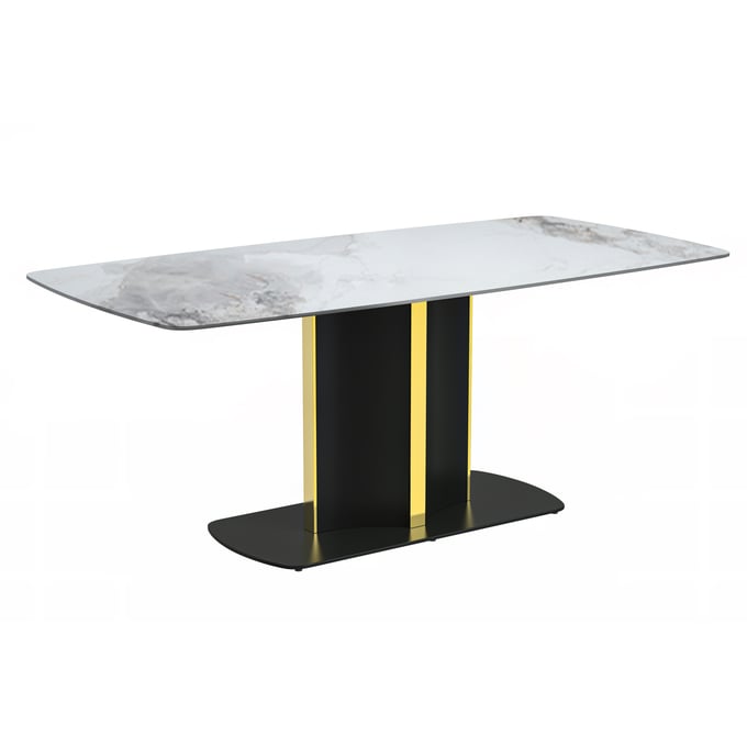 LeisureMod Sylva Medium Grey Dining Table LSM-STBLG-55PGR-S