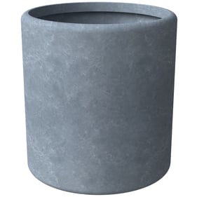 LeisureMod Tundra Aged Concrete 12 Inch Planter