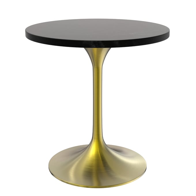 LeisureMod Verve Gold Black 27 Inch Dining Table LSM-VT20BG-27BLM