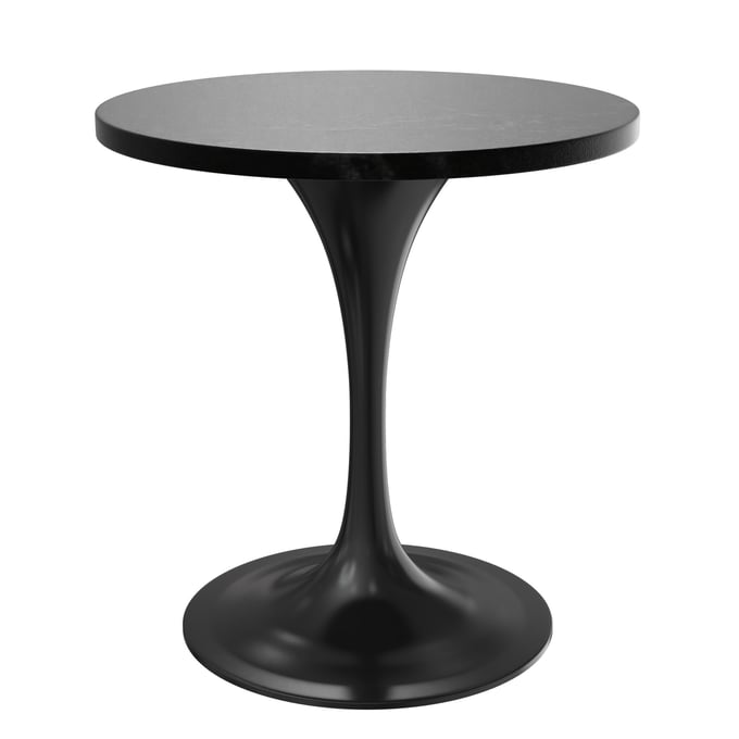 LeisureMod Verve Black MDF 27 Inch Dining Table LSM-VT20BL-27BLM