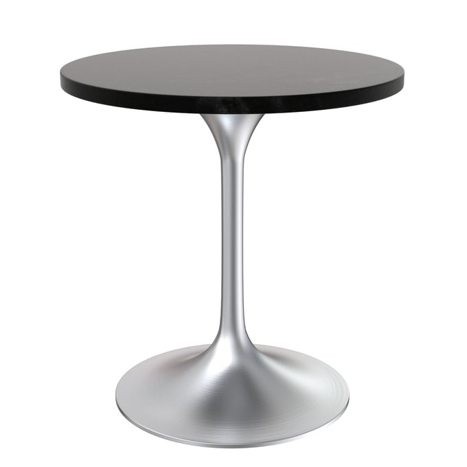 LeisureMod Verve Black 27 Inch Dining Table LSM-VT20BS-27BLM