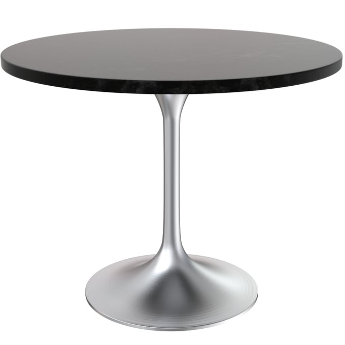 LeisureMod Verve Black 36 Inch Dining Table LSM-VT20BS-36BLM