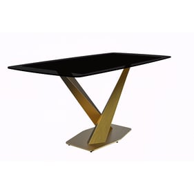 LeisureMod Voren Black Dining Table