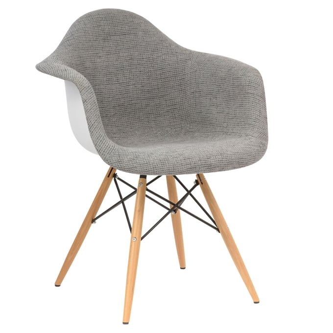 Design Edge Hexham  Grey Eiffel Accent Chair DE-22371361