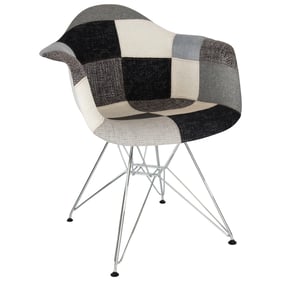 LeisureMod Willow Fabric Eiffel Accent Chair