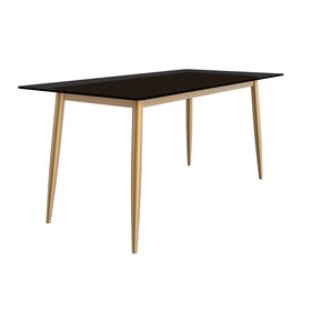 LeisureMod Zayle Black Dining Table