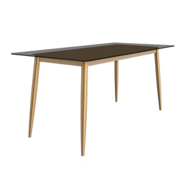 LeisureMod Zayle Clear Dining Table