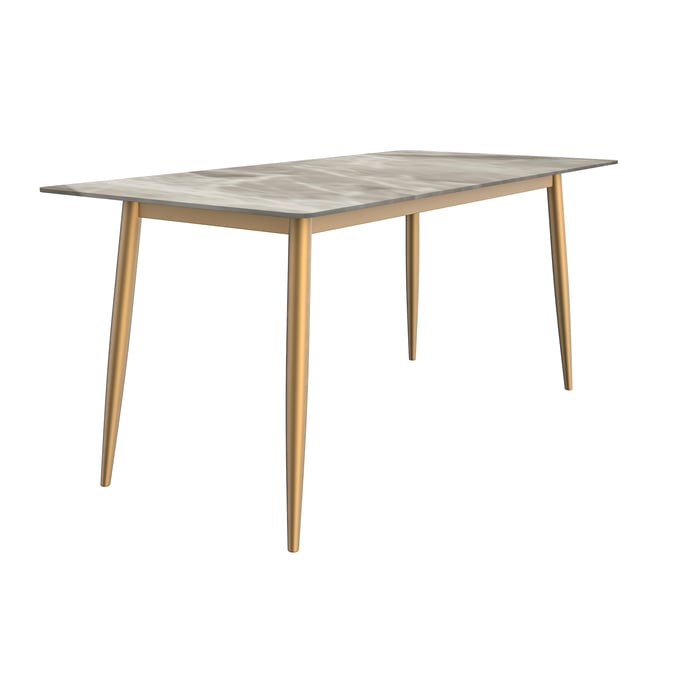 LeisureMod Zayle Deep Grey Dining Table LSM-ZTBG-71DGR-S