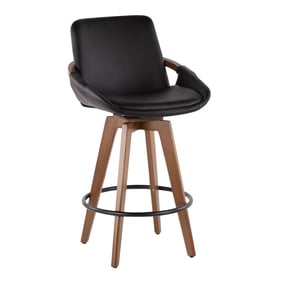 LumiSource Cosmo Black Counter Stool