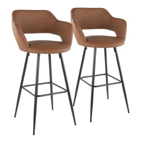 2 LumiSource Margarite Brown Barstools